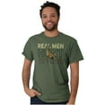 thumbnail image 4 of Real Men Hunt Their Own Food Hunting Men's Big & Tall Crewneck Graphic Tee Brisco Brands 2X, 4 of 5