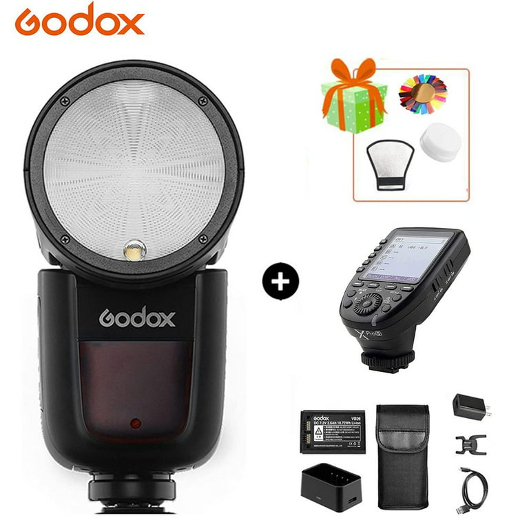 Godox V1 Flash Speedlight V1S Round Head Camera Speedlite with XPro For Sony