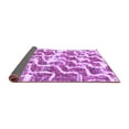 thumbnail image 2 of Ahgly Company Indoor Round Abstract Purple Modern Area Rugs, 5' Round, 2 of 4