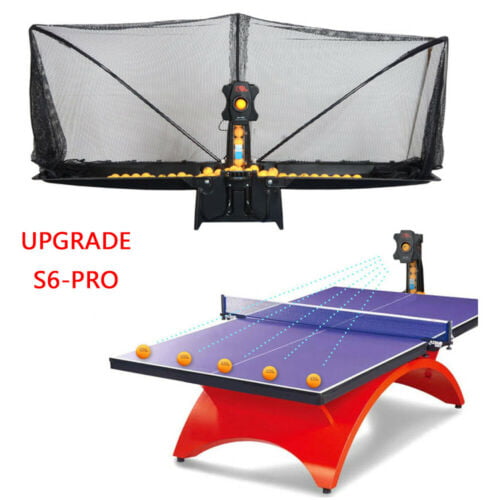 Updated 50W S6-PRO Ping Pong Table Tennis Robot Automatic Ball Machine US STOCK 