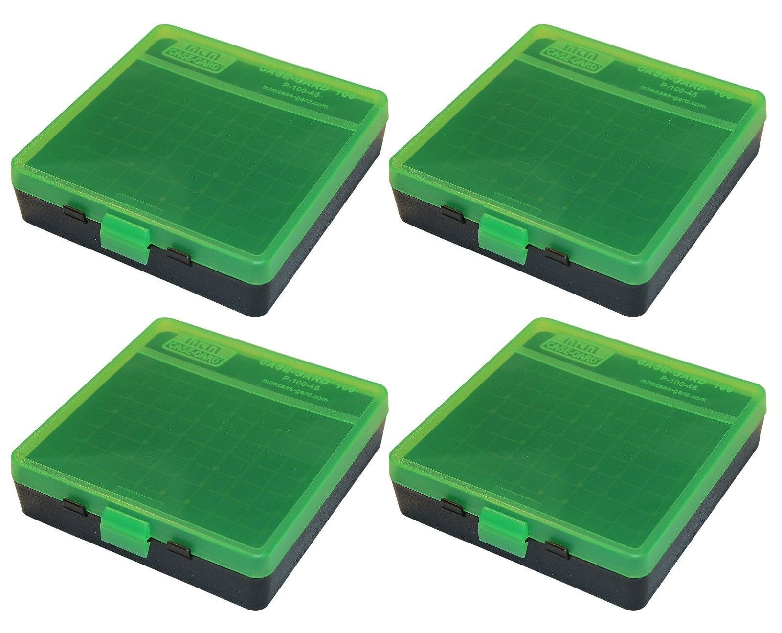5 x 40 S&W Storage 100 Rnd Boxes CLEAR COLOR 10mm Ammo Box 45 ACP Case 