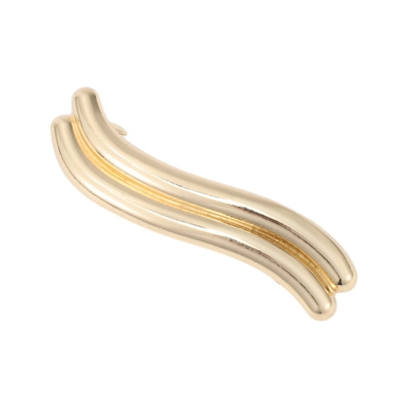 Unique Bargains 1 Pc Fashion Arc Hair Clips for Home Gold Tone