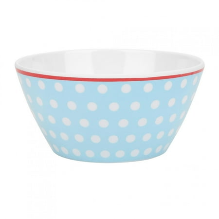

Food Bowl Household Salad Container Dining Bowl Home For Kitchen Light Blue Dot