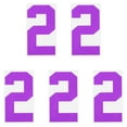 thumbnail image 1 of Iron on Number 2 Heat Transfer 8" Dark Purple Single Number 5 Pack, 1 of 6