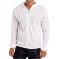 thumbnail image 4 of Raenseen Men's Hiking Shirts UPF 50+ UV Sun Protection Long Sleeve Zipper Hoodie Jacket Outdoor White 3XL, 4 of 8