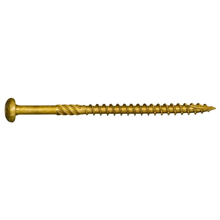 

#9 x 3 Tan XL1500 Coated Steel Star Drive Pan Head Saberdrive Deck Screws
