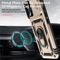 thumbnail image 5 of Estuche GANGXUN para iPhone 16, soporte giratorio 360°, estilo mecánico y magnético, 5 of 5