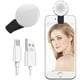 thumbnail image 1 of Anillo de luz con clip para selfie, mini luz de brillo ajustable recargable, iluminación de flash USB para fotografía de teléfono celular iPhone/Android, vídeo, vlogging, 1 of 8
