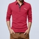 thumbnail image 1 of pstuiky manga larga para hombre, Camisa informal holgada de manga larga con solapa y botones a rayas para hombre camisetas de hombre xl, 1 of 6