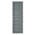 thumbnail image 3 of GlowSol 2'x8' Scalloped Washable Runner Rug Soft Non Slip Bedroom Rug Modern Indoor Runner Rug for Laundry Room Hallway Kitchen, Gray, 3 of 8