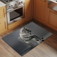 thumbnail image 2 of Abstract Funny Animal Front Door Rugs 2x3 ft Horse Sitting on The Toilet Small Rug for Entryway Non Slip Washable Bathroom Door Mat Absorbent Floor Mat for Indoor Entrance, 2 of 9