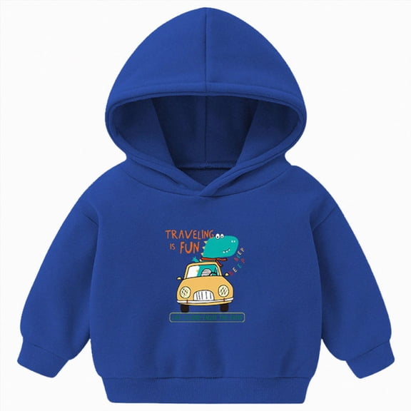 KPOPLK Kid Boy's Spring Fall Sweatshirt Basketball Player Print Long Sleeve Hoodies Comfy Loose Casual Pullover Hooded Blue Size 5-6 Years