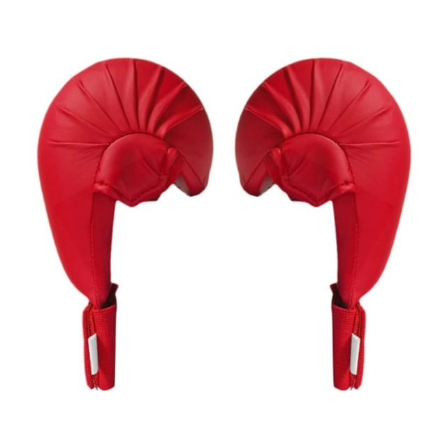 Guardoinrt 2 Pieces Karate Training Mitts Kickboxing Professional Gloves Workout Boxing red M
