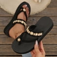 thumbnail image 4 of enyan Womens Arch Support Flip Flops Comfortable Yoga Mat Slip on Summer Beach Walking Thong Cushion Sandals Women's Flip Flops,Khaki,Size 6.5, 4 of 5