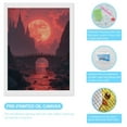 thumbnail image 3 of Diamond Art Kits for Adults - Castle Moonlit Red Sky Bridge 5d Diamond Painting for Adults, Diamond Art for Adults Beginners, Frameless Diamond Painting Kits for Adults for Home Wall Decor, 3 of 7