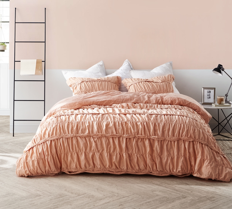 apricot duvet cover