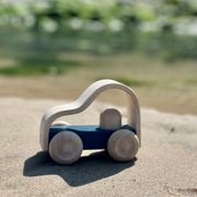PlanToys® Vroom Truck Wooden Push Toy for Toddlers | Eco-Friendly Toddler Push Car for Indoor Play | Montessori Fine Motor Learning Toys for Kids