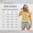 thumbnail image 3 of TEMOFON Women Tops Summer T-Shirts Short Sleeve Casual V Neck Tops Dressy Ruffle Sleeve Tunic Tops Cute Loose Ladies Blouses, 3 of 7