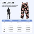 thumbnail image 4 of Picia Rose Flowers Mens Soft Woven Cotton Elastic Waistband Sleep Pajama Pant Lounge Sleep Pant With Pockets And Drawstring-Small, 4 of 9