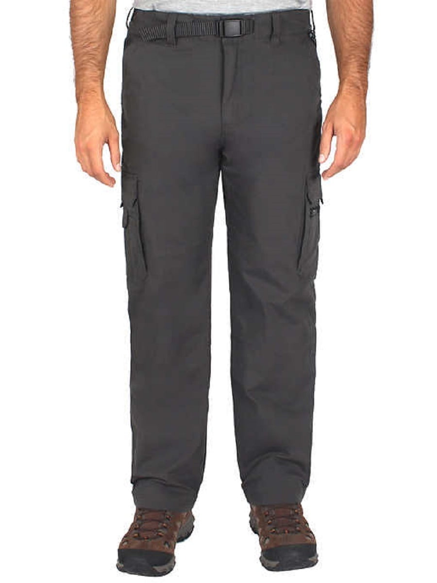 bc clothing men's cotton lined adjustable belted cargo pants