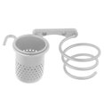 thumbnail image 4 of kurtrusly Hair Dryer Blow Stand Holder Wall Mounted Shelf Rack Organizer with Comb Cup, 4 of 9