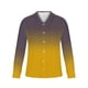 thumbnail image 3 of Blusa y camisa de manga larga con cuello vuelto para hombre, estilo casual, a la moda, con botones estampados, blusa de manga larga con cuello vuelto, camisetas de poliéster para hombre, 3 of 4