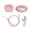 Pink, variant on NFTIGB Translator Earbuds Bluetooth 5.3 Language Stereo Clip On Translation Earphones Digital Display Music Call 144 Languages Support Portable Device for Travel Business Blue