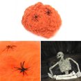 thumbnail image 3 of Minnieouse Web Prop Halloween Elástico Web Decoración Fiesta Scary Insect Cobweb Network para Bar Home, Orange Type1 NO1, 3 of 6