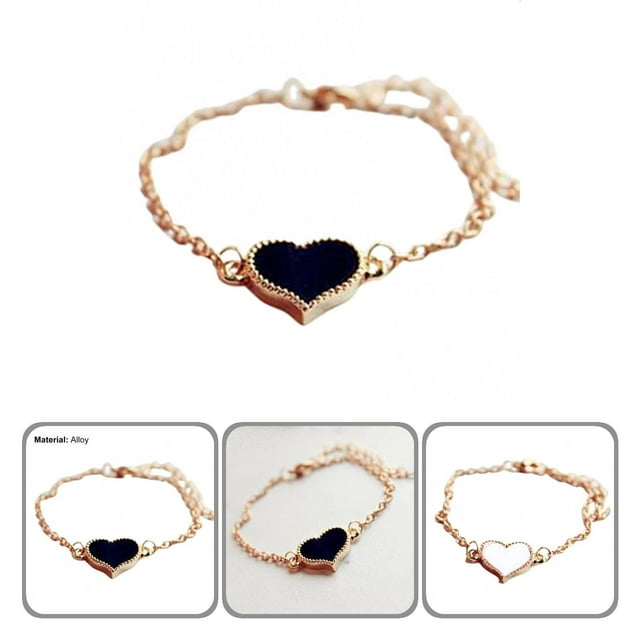 Bracelet pour Femmes Cœur Habillage Bijoux Assorti Bracelet Mignon Cadeau pour Filles