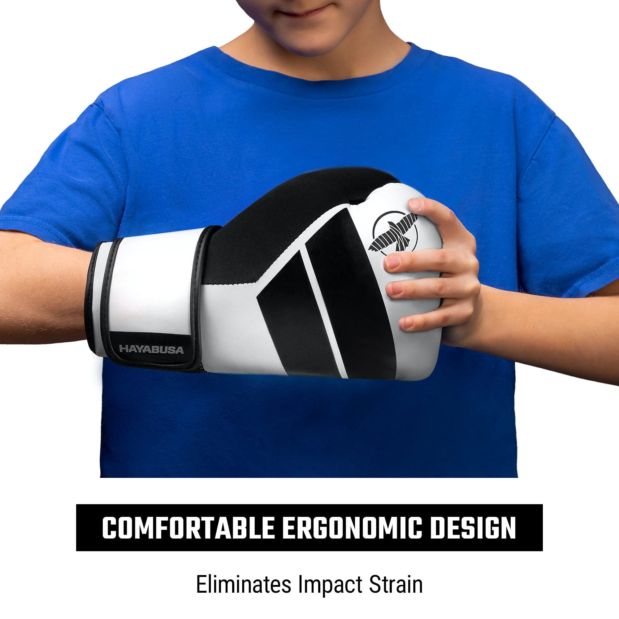 Hayabusa S4 Kids Boxing Gloves for Boys and Girls - White, 6 oz