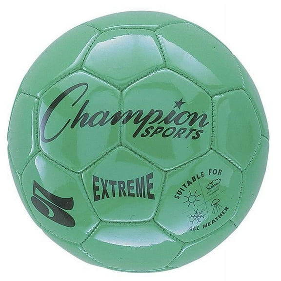 Champion Sports  Size 5 Soccer Ball Composite, Green - 2 Each