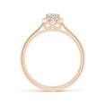 thumbnail image 2 of ANGARA Natural Pear-Shaped Diamond Halo Engagement Ring in 14K Rose Gold for Women (Size-6x4mm| Color-H| Clarity-SI2) | April Birthstone, Anniversary, Jewelry Gift for Women | Natural Diamond Ring, 2 of 9