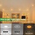 thumbnail image 4 of Togalonn Pot Lights 3 Inch LED Recessed with Night Light, Dimmable & 5CCT Selectable Slim Soffit Downlight, Ultra-Thin Canless Wafer Lighting, cETL,, 4 of 8
