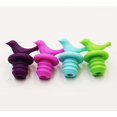 thumbnail image 1 of Tapones de vino de silicona, tapón colorido para botella de vino, paquete de 12 tapones selladores al vacío reutilizables con tornillos para licor, 1 of 5