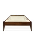 thumbnail image 6 of Keelin 15" Twin Platform Bed Frame, Modern, Solid Wood Bed, Dark Choco, 6 of 16