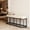 Cream White, variant on LEDREM Storage Bench - 43.3" Entryway Ottoman with Steel Frame, 660lb Capacity, Mid-Century Modern Design, Ink Black