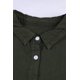 thumbnail image 3 of ABPHQTO Camisa vaquera de manga corta con cuello vuelto verde para mujer, 3 of 5