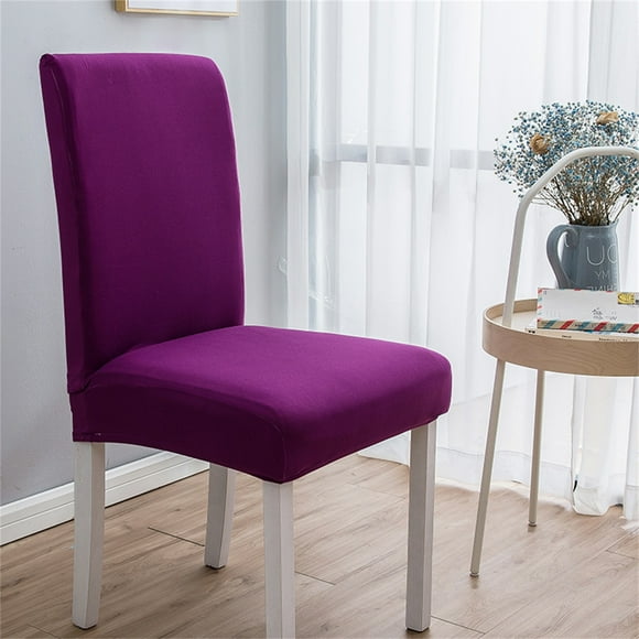 TIMIFIS Solid Color Brushed High Elastic Chair Cover Soft And Comfortable Chair Seat Cover -proof And Dirt- Chair Slipcover Suitable For Dining Chair