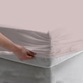 thumbnail image 3 of BedDecor 100% Egyptian Cotton 400TC 1Pcs Pink King Size 15 Inches Deep Pocket Fitted Sheet Solid Pattern, 3 of 3