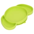 thumbnail image 2 of Baby Suction Plates, Prevent Slipping Safe Kids Divided Plates Bright Colors Easy To   For Babies Green, 2 of 8