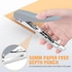 thumbnail image 5 of Heavy Duty Single Hole Punch,Hole Puncher 25 Sheets Capacity Paper Punch for Paper ID PVC Cards Scrapbook 3MM, 5 of 5