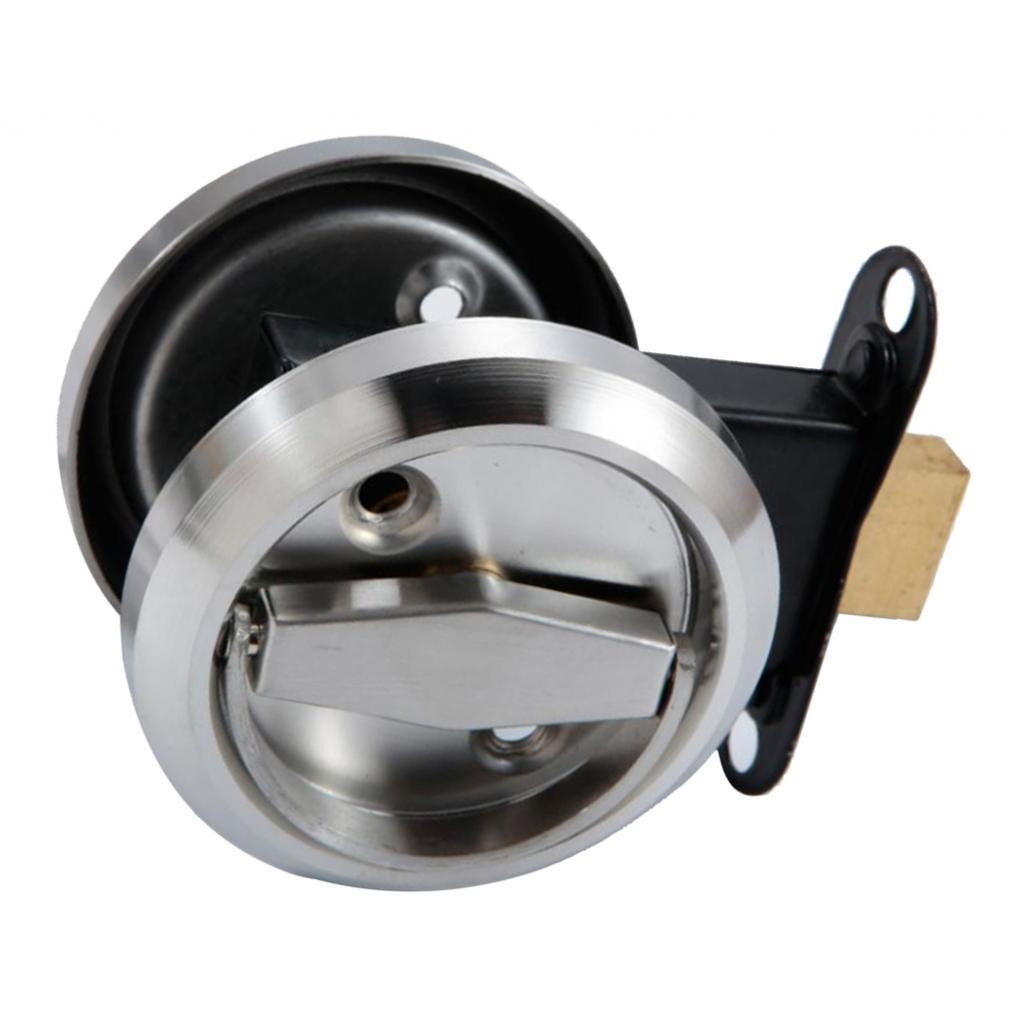 Axioma Additional door lock, stainless steel, rotary bolt, cabinet door lock, gate bolt Silver