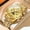 Gold, variant on OLEVS Automatic Watches for Mens Self Winding Mechanical Multifunction Chronograph Luxury Business Dress Moon Phase Stainless Steel Waterproof Luminous Calendar Mens Wrist Watches Reloj Para Hombre