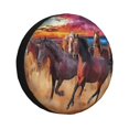 thumbnail image 1 of Balery a herd of horses Cubiertas para Neumáticos - Protector Resistente para Neumáticos de Camioneta, SUV, Remolque, Camper y RV-17 inch, 1 of 6