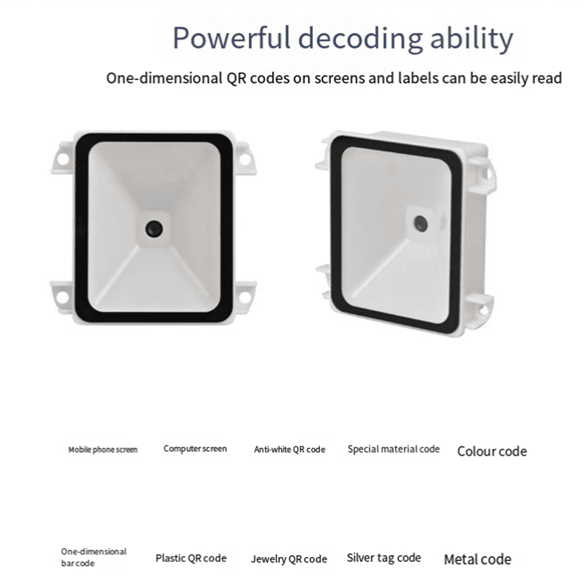 2X Embedded 2D Barcode Scanner USB QR Barcode Reader RS232 TTL Interface Kiosk Small Fixed Installation Barcode Printer