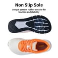 thumbnail image 5 of AOV Wide Toe Box Shoes Women Arch Support Walking Shoes for Plantar Fasciitis Orthotic Tennis Sneakers BeigeOrange Size 10, 5 of 6