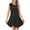 Black, variant on LYXSSBYX Casual Dresses for Women Women's Round Neck Color Matching Loose Fitting Dress European and American Fashion Women's Knitted Skirt