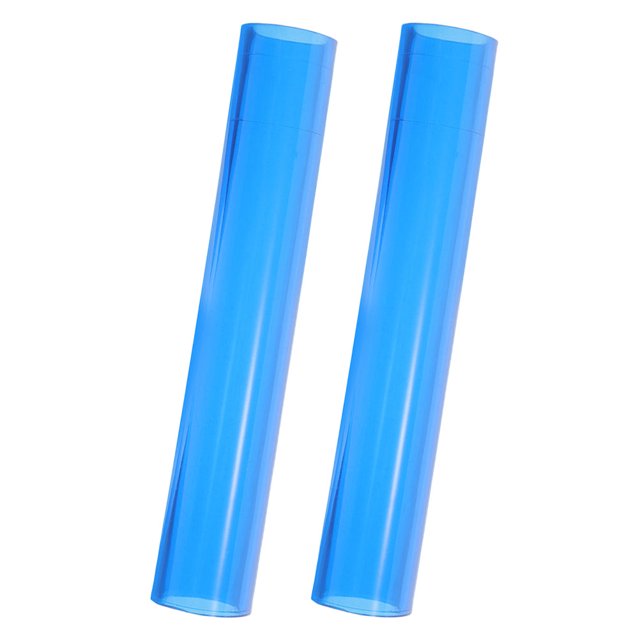 SKISUNO Bâton de Rouleau en Caoutchouc PVC Bleu pour Raquettes Pratique de Tennis de Table Lot de 2