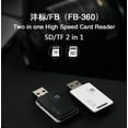 thumbnail image 2 of FB360 Card Reader USB2.0 Two in One TF SD, 2 of 8