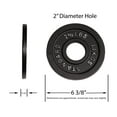thumbnail image 4 of Ader Assiette Olympique Noire (2,5 LBS) Vendue par Paire, 4 of 4